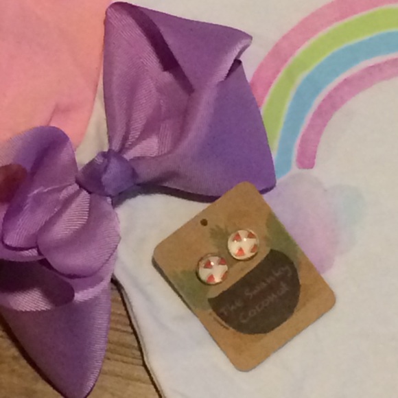 🆕 Handmade Watermelon Stud Earrings 🍉 - Picture 4 of 4